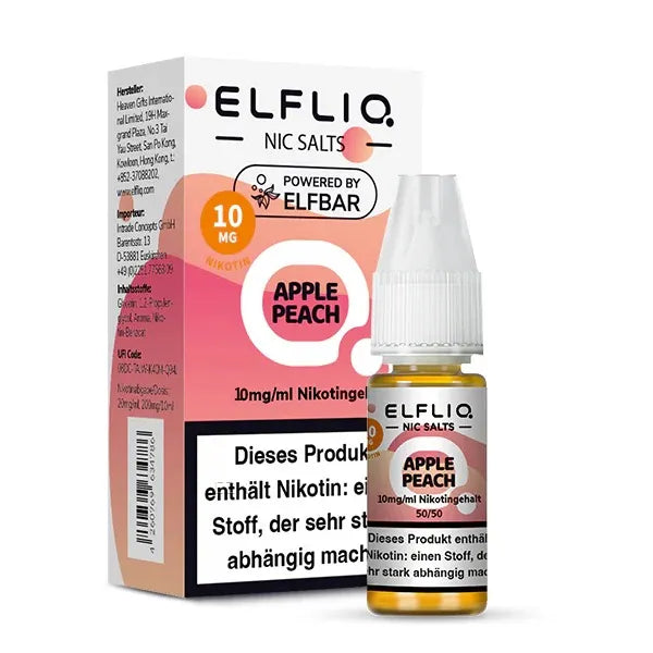 ELFLIQ NicSalt Liquid by ELFBAR – Apple Peach 10mg
