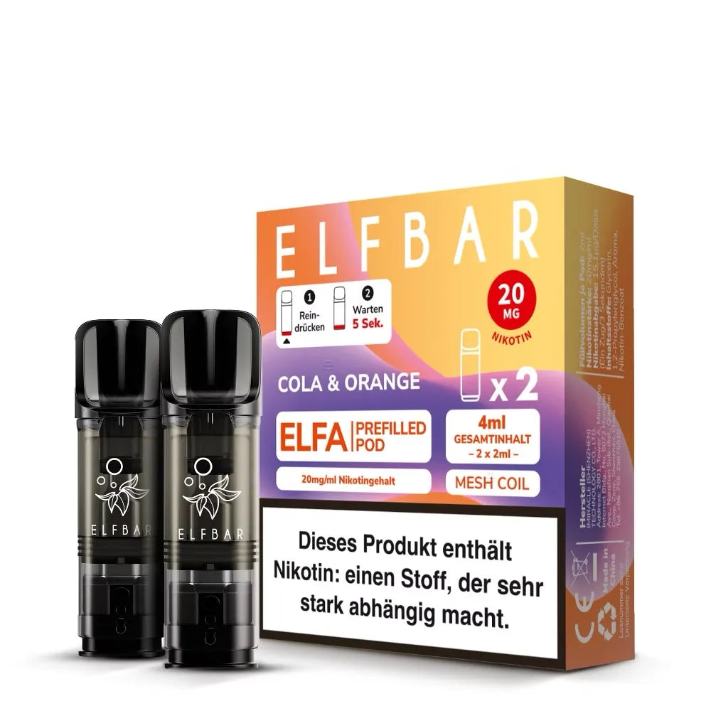 ELFBAR ELFA PODS 20mg – Cola & Orange
