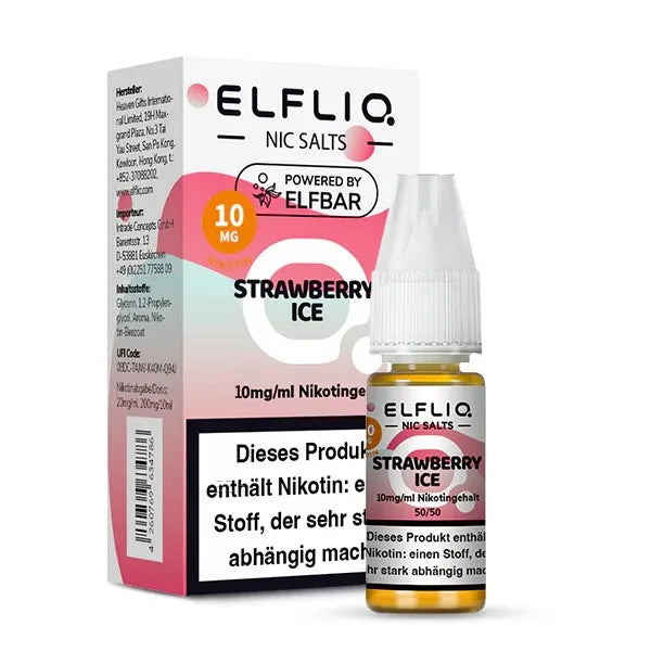 ELFLIQ NicSalt Liquid by ELFBAR – Strawberry Ice 10mg