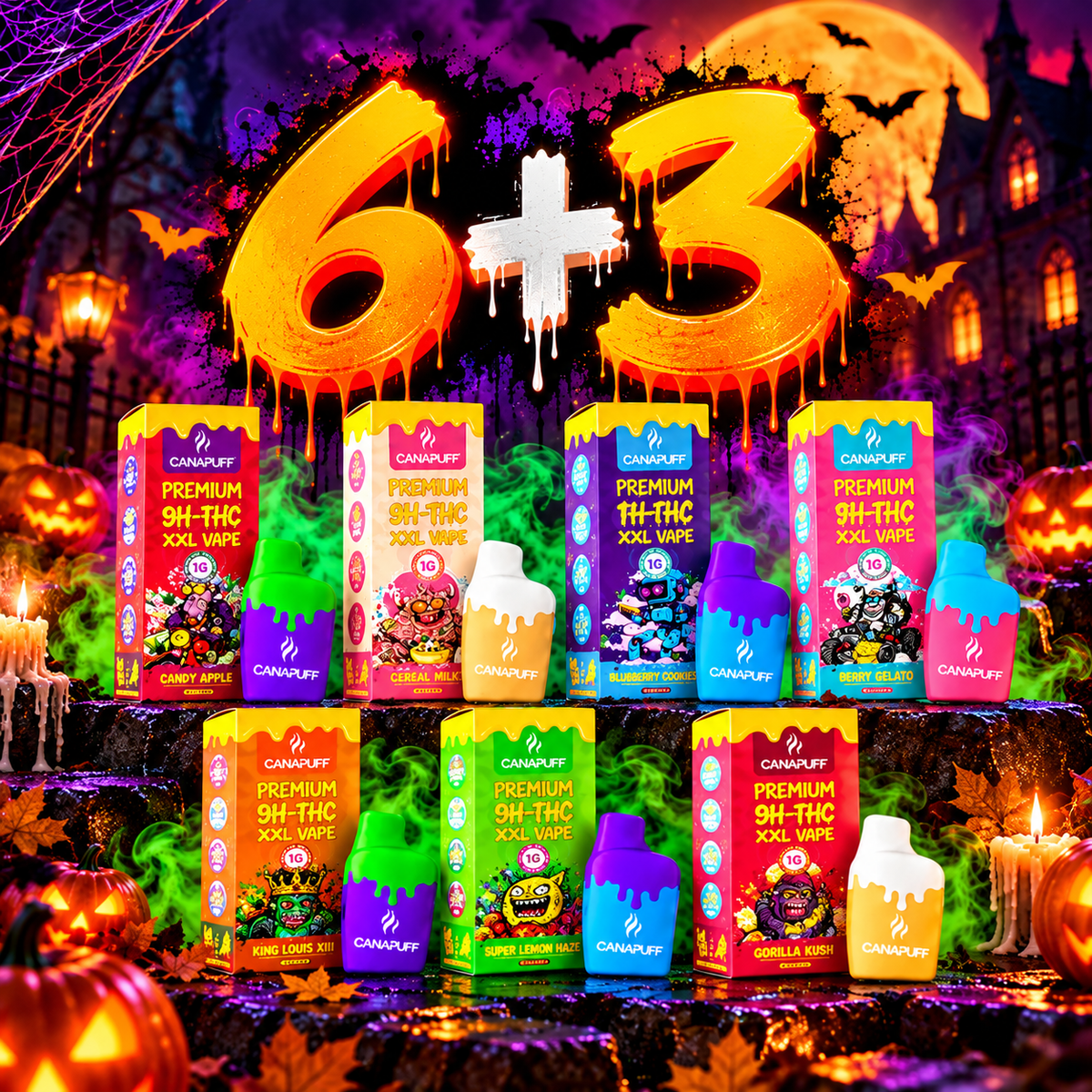 Canapuff XXL Vape 6+3 Bundle