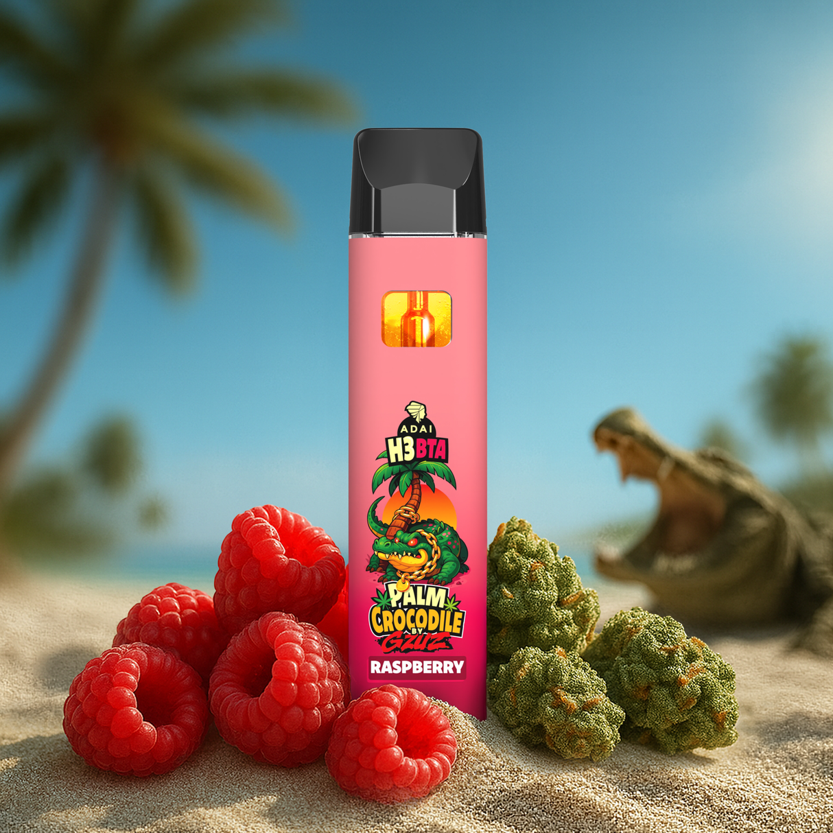 Gzuz Palm Crocodile Vape – Raspberry H3BTA