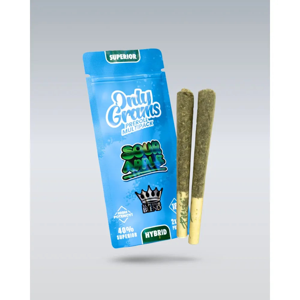 Superior Pre-Rolls 40% – 3g – Sour Apple