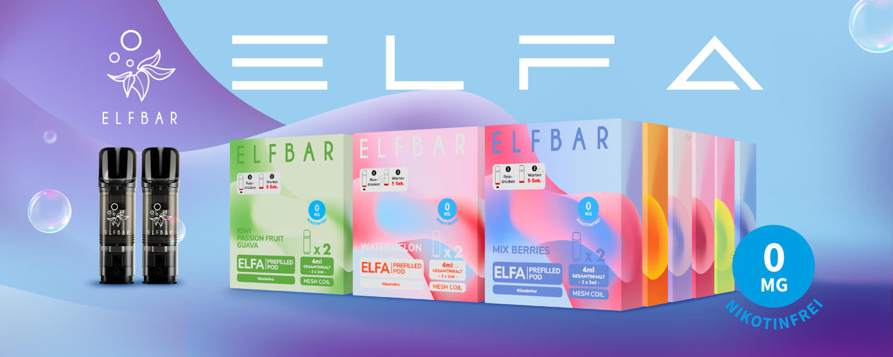 Elf bar elfa pods nikotinfrei Banner