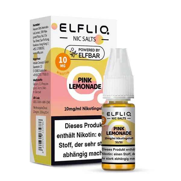 ELFLIQ NicSalt Liquid by ELFBAR – Pink Lemonade 10mg