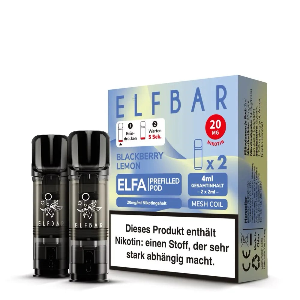 ELFBAR ELFA PODS 20mg – Blackberry Lemon