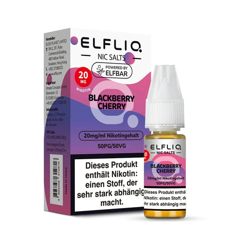 ELFLIQ NicSalt Liquid by ELFBAR – Blackberry Cherry 20mg