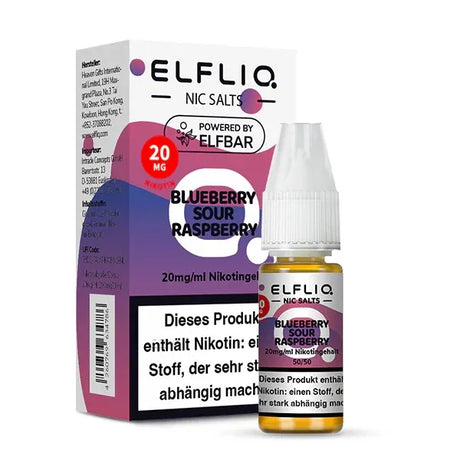ELFLIQ NicSalt Liquid by ELFBAR – Blueberry Sour Raspberry 20mg