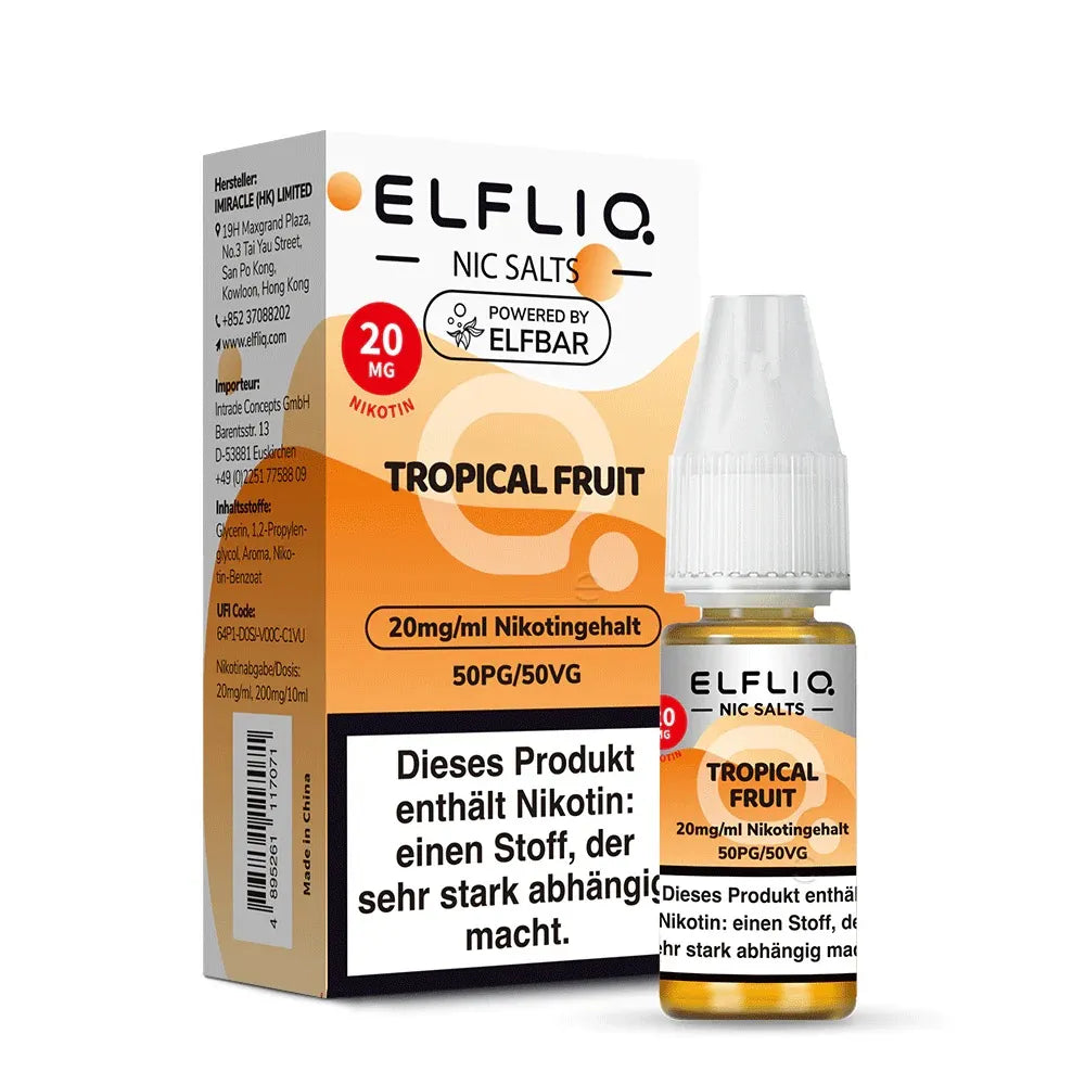 ELFLIQ NicSalt Liquid by ELFBAR – Tropical Fruit 20mg