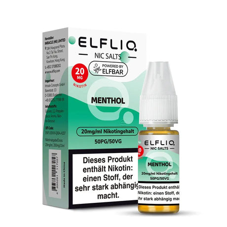 ELFLIQ NicSalt Liquid by ELFBAR – Menthol 20mg