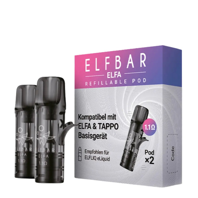 ELFBAR Elfa Leerpods (unbefüllt) – 1,1 Ohm
