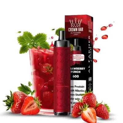 Al Fakher Crown Bar 600 Einweg Vape – Strawberry Punch