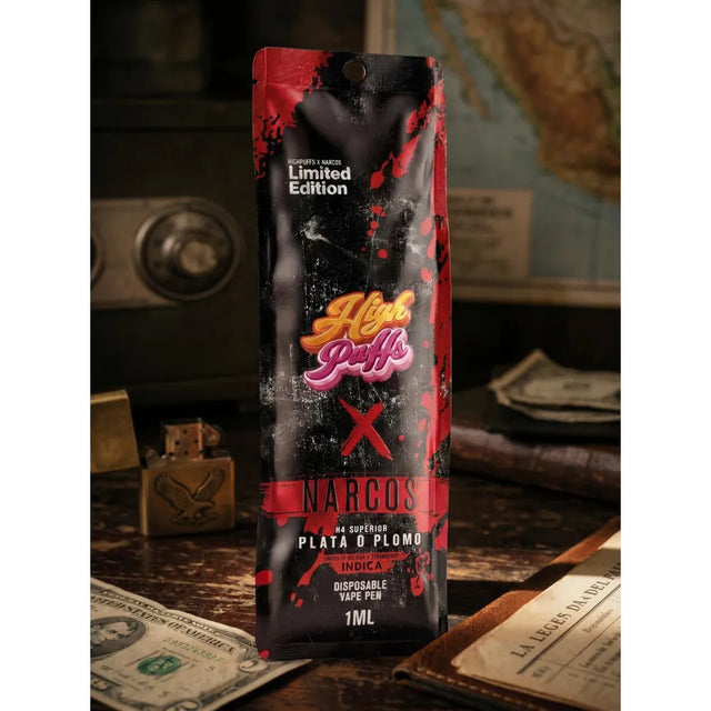 High Puffs NARCOS EDITION H4 Vape – Plata O Plomo Indica