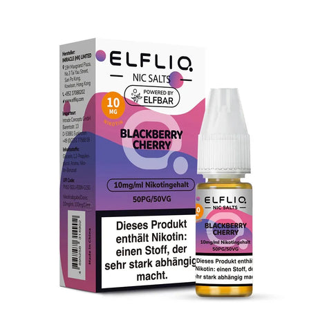 ELFLIQ NicSalt Liquid by ELFBAR – Blackberry Cherry 10mg