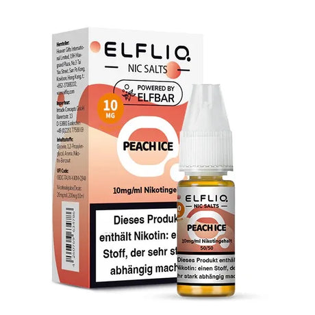 ELFLIQ NicSalt Liquid by ELFBAR – Peach Ice 10mg