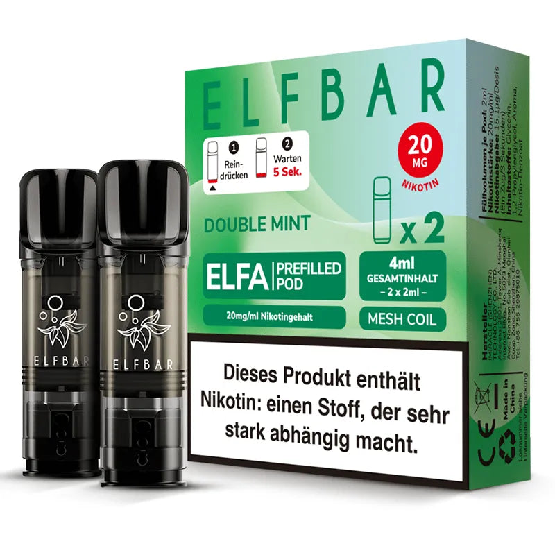 ELFBAR ELFA PODS 20mg – Double Mint