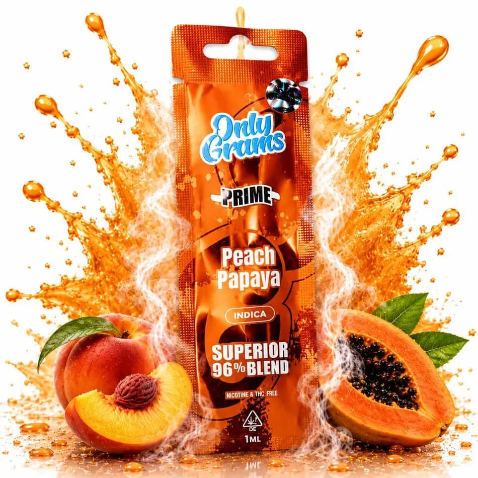 Only Grams H2 Vape 600 Puffs – Peach Papaya (Indica)