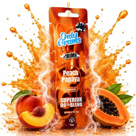 Only Grams H2 Vape 600 Puffs – Peach Papaya (Indica)