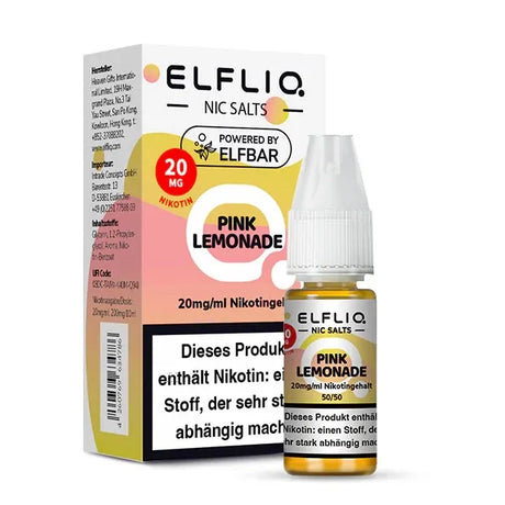 ELFLIQ NicSalt Liquid by ELFBAR – Pink Lemonade 20mg