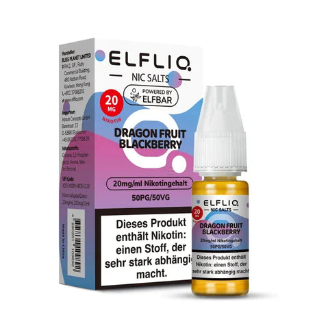ELFLIQ NicSalt Liquid by ELFBAR – Dragon Fruit Blackberry 20mg