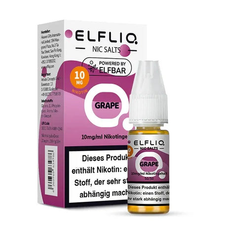 ELFLIQ NicSalt Liquid by ELFBAR – Grape 10mg