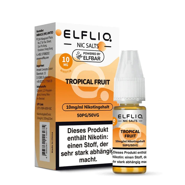 ELFLIQ NicSalt Liquid by ELFBAR – Tropical Fruit 10mg