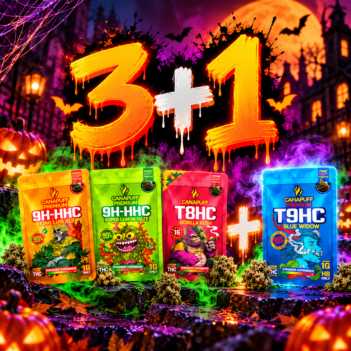 Canapuff Blüten 3+1 Bundle