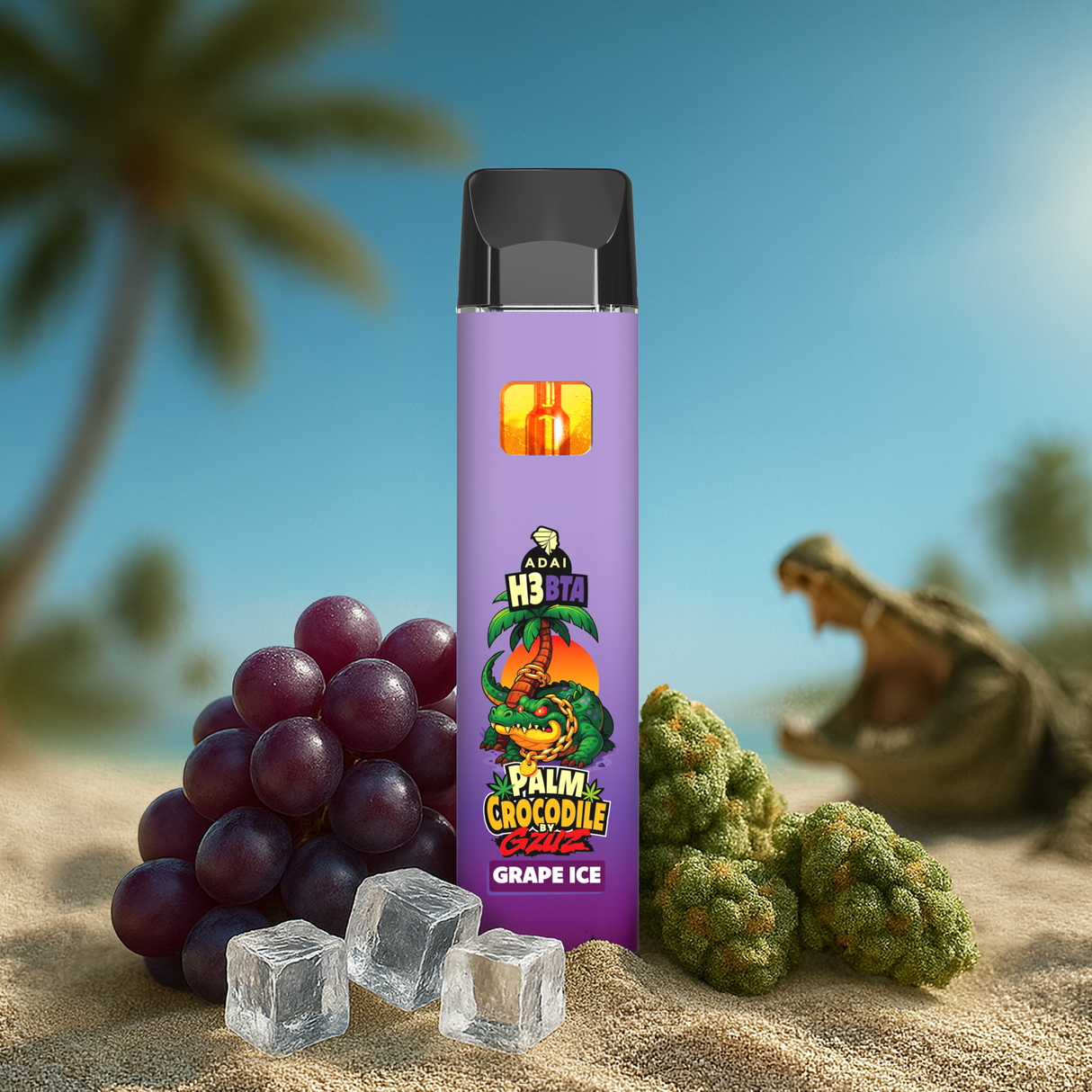 Gzuz Palm Crocodile Vape – Grape ice H3BTA
