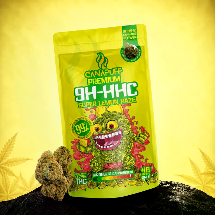 Canapuff 9H-HHC Lemon Haze 99 Prozent Premium Cannabis Blüten – Originalverpackung