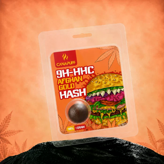 Canapuff 9H-HHC Afghan Gold Hash – Premium Hash Originalverpackung