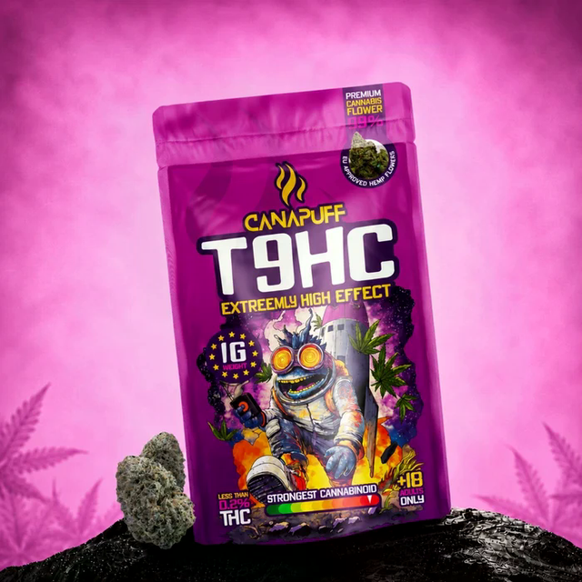 Canapuff T9HC Extreemly 99 Prozent Premium Cannabis Blüten – Originalverpackung