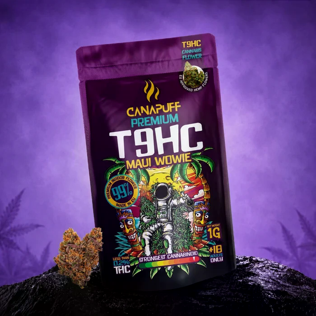 Canapuff T9HC Maui Wowie 99 Prozent Premium Cannabis Blüten – Originalverpackung