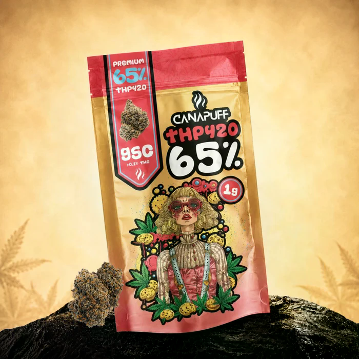 Canapuff THP420 Jealousy 65 Prozent Premium Cannabis Blüten – Originalverpackung