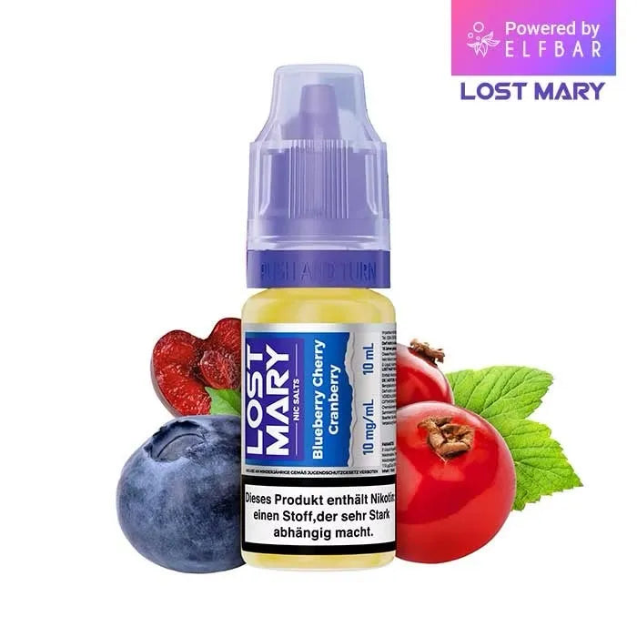 Lost Mary NicSalt Liquid 10ml / 20mg – Blueberry Cherry Cranberry