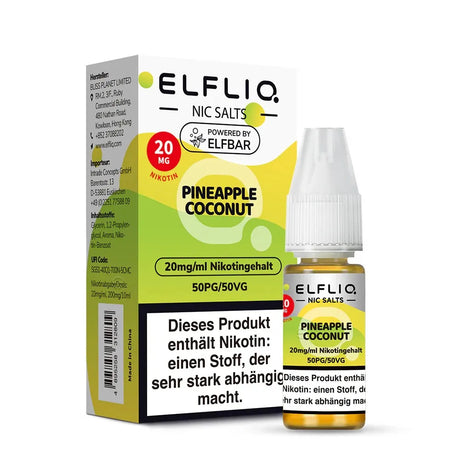 ELFLIQ NicSalt Liquid by ELFBAR – Pineapple Coconut 20mg