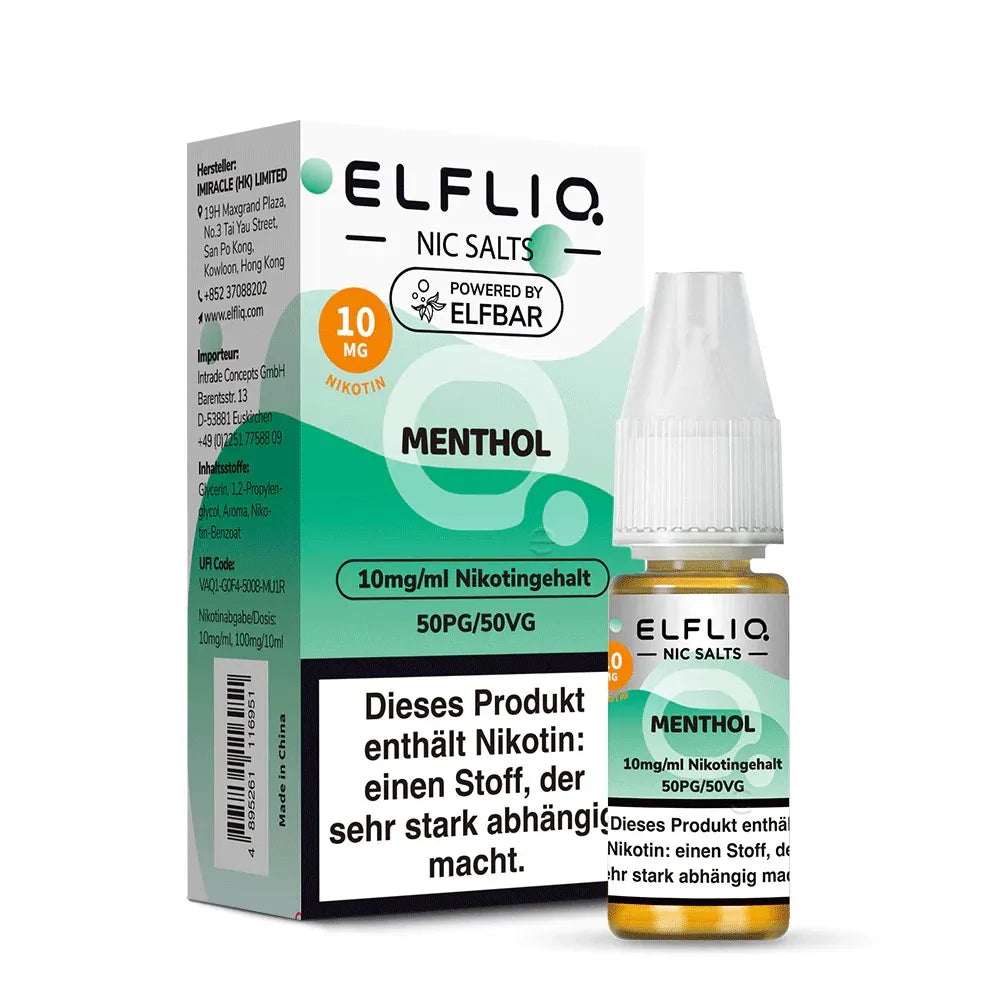 ELFLIQ NicSalt Liquid by ELFBAR – Menthol 10mg
