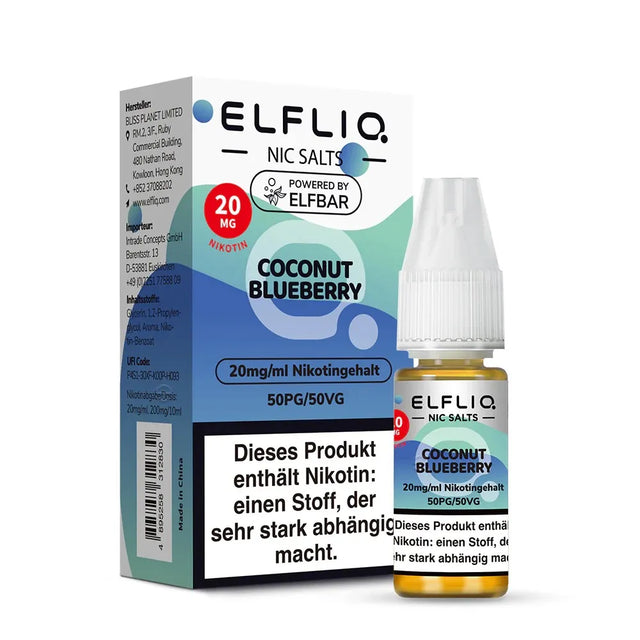 ELFLIQ NicSalt Liquid by ELFBAR – Coconut Blueberry 20mg