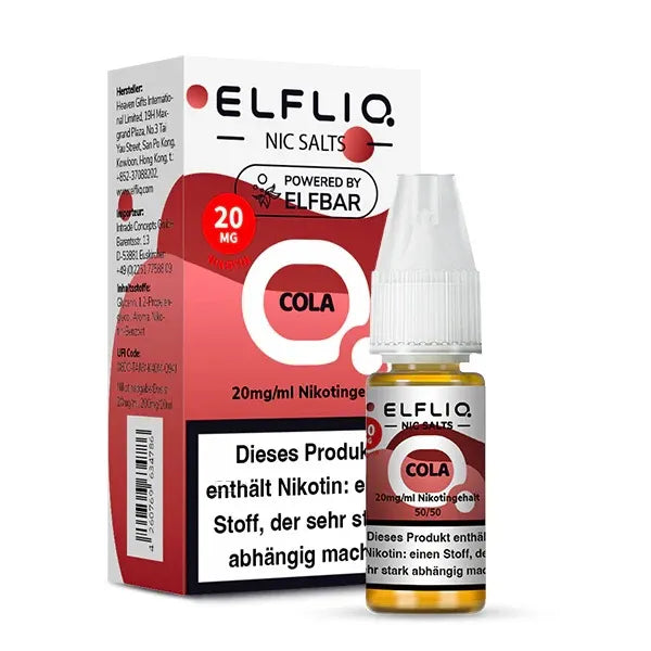 ELFLIQ NicSalt Liquid by ELFBAR – Cola 20mg