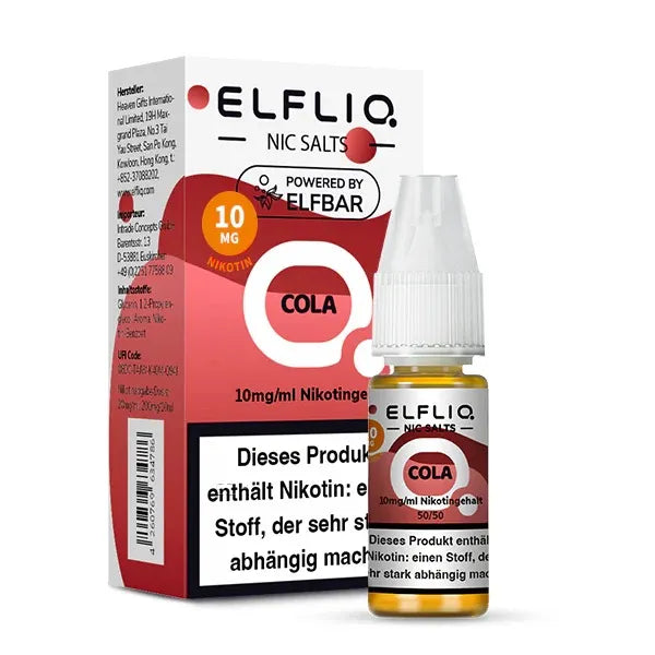 ELFLIQ NicSalt Liquid by ELFBAR – Cola 10mg