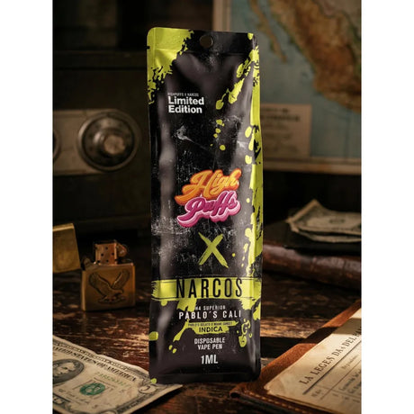 High Puffs NARCOS EDITION H4 Vape – Pablos Cali Indica