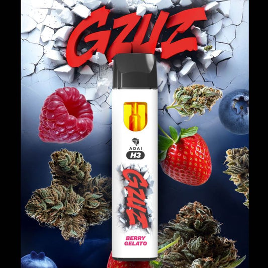 GZUZ H3 Superior Blend Berry Gelato Einweg Vape 1ml – THC-freie E-Zigarette