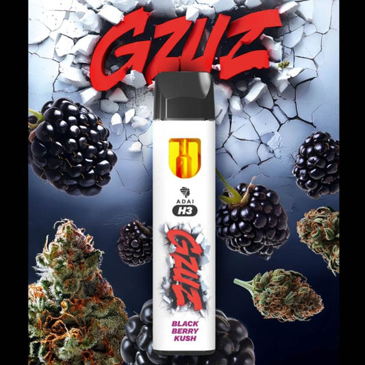 GZUZ H3 Superior Blend Blackberry Kush Einweg Vape 1ml – THC-freie E-Zigarette