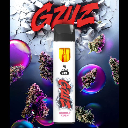 GZUZ H3 Superior Blend Bubble Kush Einweg Vape 1ml – THC-freie E-Zigarette
