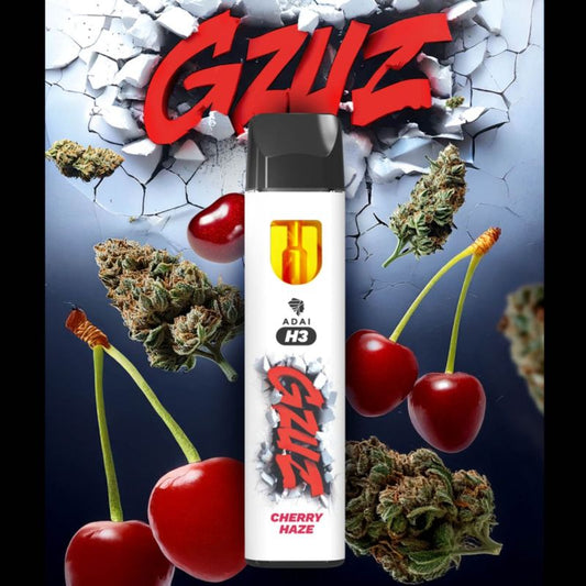 GZUZ H3 Superior Blend Cherry Haze Einweg Vape 1ml – THC-freie E-Zigarette