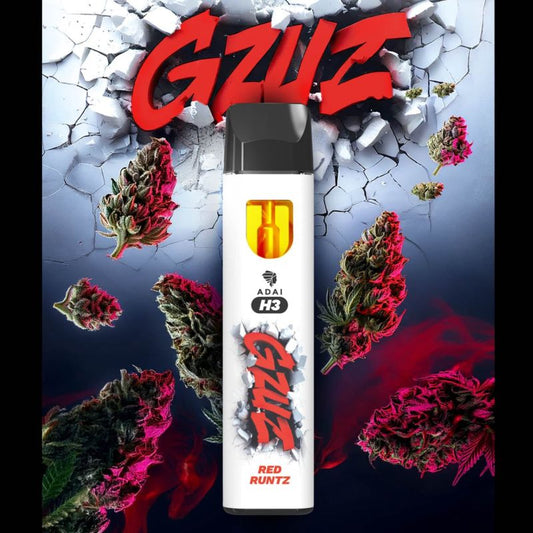 GZUZ H3 Superior Blend Red Runtz Einweg Vape 1ml – THC-freie E-Zigarette