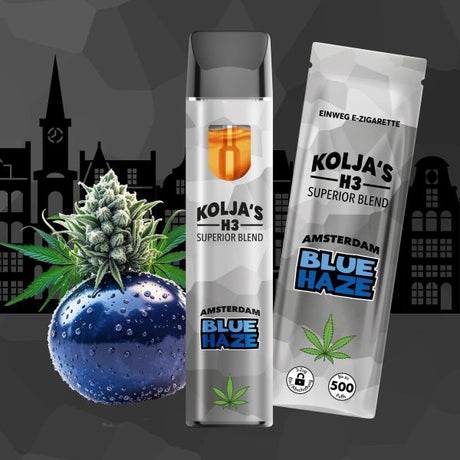 Kolja H3 Vape Blue Haze – HHC Einweg Vape 500 Züge Frontansicht