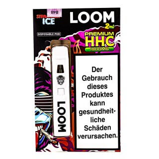 Loom HHC Vape - Einweg E-Zigartette - Strwaberry Ice - 2ml