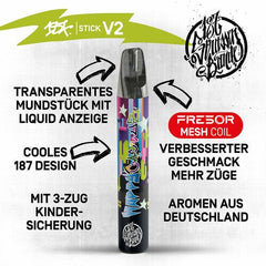187 Strassenbande Stick V2 - Happy Cactuz Einweg E-Zigarette 20mg erklärt